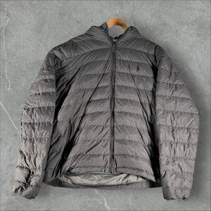 Polo Ralph Lauren Puffer Jacket Men Large Grey Quilted Warm Full Zip Winter Coat